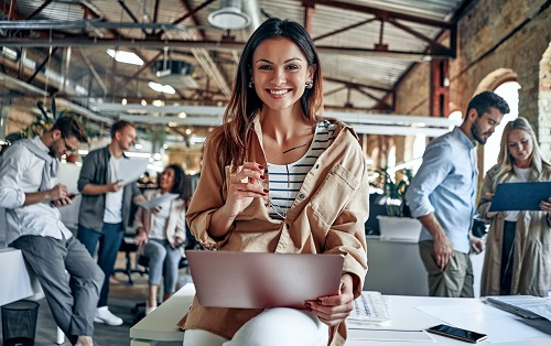 Young business people in office