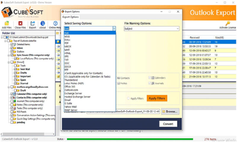 Outlook Export 