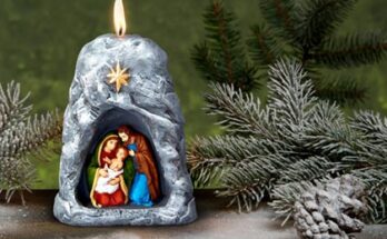 decorative Christmas candles UK