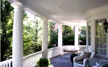 Porch with Fiberglass Columns
