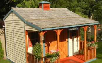 Large sheds with porch